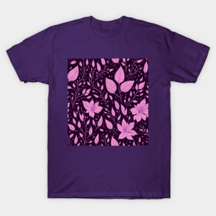 pink flowers pattern design T-Shirt